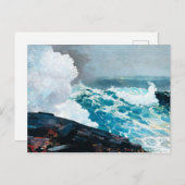 Carte Postale Winslow Homer, Northeaster, 1895 (Devant / Derrière)