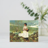 Carte Postale Winslow Homer - Peach Blossoms (Debout devant)