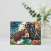 Carte Postale Winslow Homer peinture, feu de camp, Adirondacks, (Debout devant)