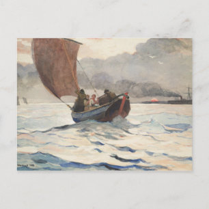 Carte Postale Winslow Homer - Retour des bateaux de pêche