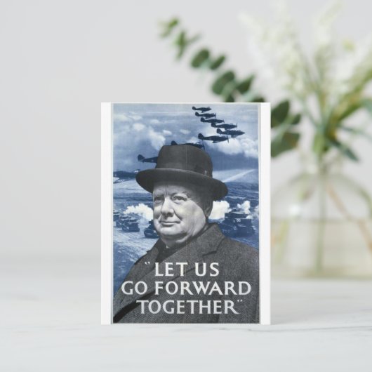 Carte Postale Winston Churchill (Debout devant)