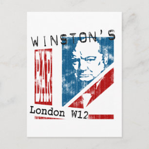 Carte Postale Winston's Bar, Londres (look défraîchi)