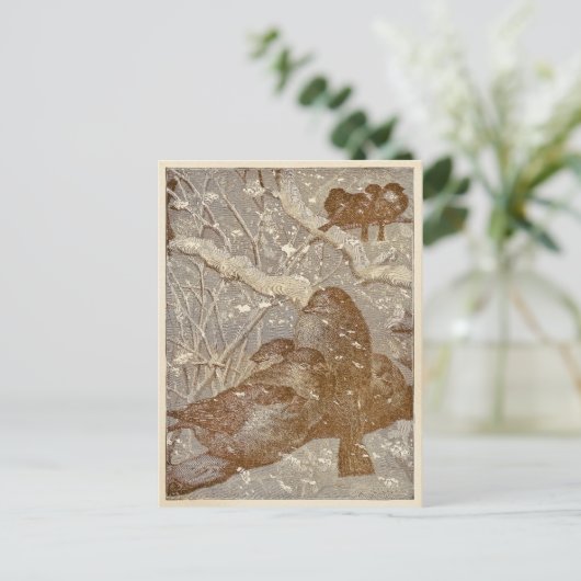 Carte Postale Winter Birds (Debout devant)