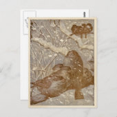 Carte Postale Winter Birds (Devant / Derrière)