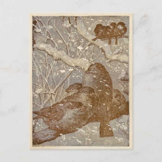 Carte Postale Winter Birds (Devant)