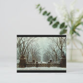 Carte Postale Winter Central Park NY Vintage c1910 (Debout devant)