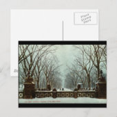 Carte Postale Winter Central Park NY Vintage c1910 (Devant / Derrière)