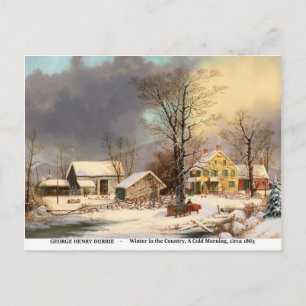 Carte Postale Winter en country
