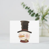 Carte Postale Winter Friends snowman (Debout devant)
