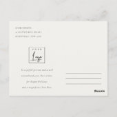 Carte Postale Winter Goose Christmas Business Corporate Logo (Dos)