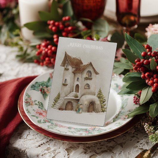 Carte Postale Winter Holidays Postcard