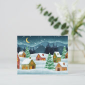 Carte Postale Winter in town (Debout devant)