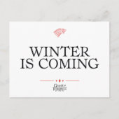 Carte Postale Winter Is Coming (Devant)