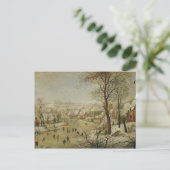 Carte Postale Winter Landscape with Bird Trap (Debout devant)