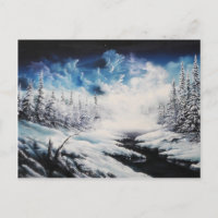 Winter Moon scène de neige sur des produits person
