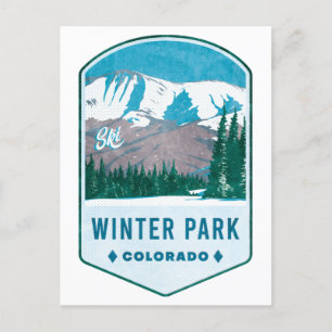 Carte Postale Winter Park Colorado Ski Badge
