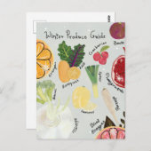 Carte Postale Winter Produce  (Devant / Derrière)