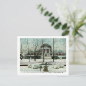 Carte Postale Winter Scene, Charlottesville VA, Vintage (Debout devant)