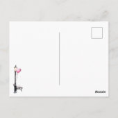 Carte Postale Winter Scene Pink Heart Balloon Valentine's Day (Dos)