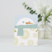 Carte postale Winter Snowman (Debout devant)