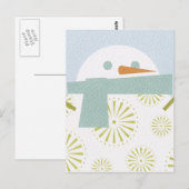 Carte postale Winter Snowman (Devant / Derrière)