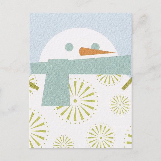 Carte postale Winter Snowman (Devant)