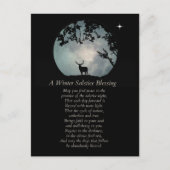 Carte Postale Winter Solstice Blessings Elk and Moon (Devant)