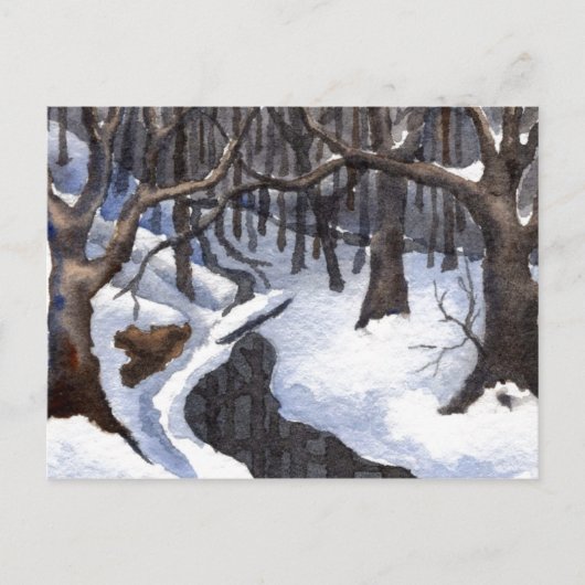 Carte postale "Winter Streams #1" (Devant)