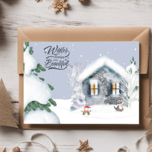 Carte Postale Winter Times are Beautiful