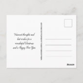 Carte Postale Winter Wonderland Blue Christmas Baubles (Dos)