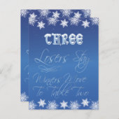 Carte Postale Winter Wonderland Bunco Table Card #3 (Devant / Derrière)