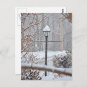 Carte Postale Winter Wonderland - Lampe Post (Devant / Derrière)