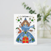 Carte Postale Winter Wonderland pour Noël (Debout devant)