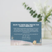 Carte Postale Winter Wonderland Saisonnier Immobilier (Debout devant)