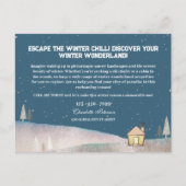 Carte Postale Winter Wonderland Saisonnier Immobilier (Devant)