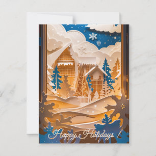 Carte Postale Winter Wonderland Salutation