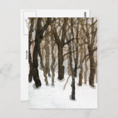 Carte postale "Winter Woods" (Devant / Derrière)