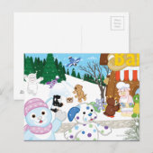 Carte Postale Winterfest est arrivé à Kinzville ! (Devant / Derrière)