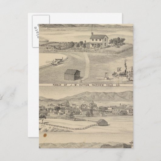 Carte Postale Winters Dutton ranch (Devant / Derrière)