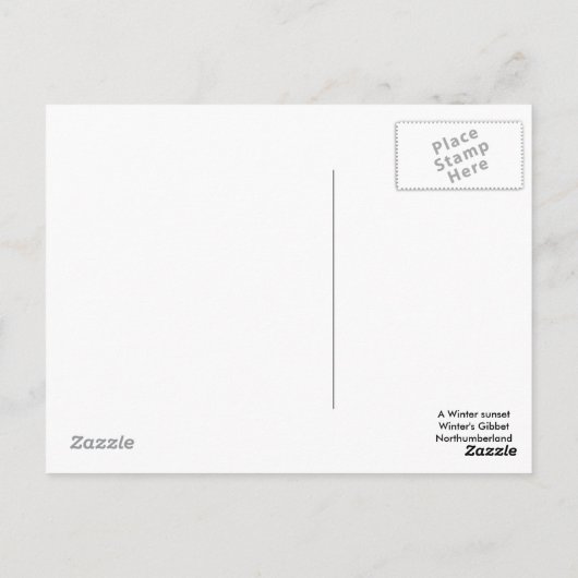 Carte Postale Winters Gibbit (Dos)