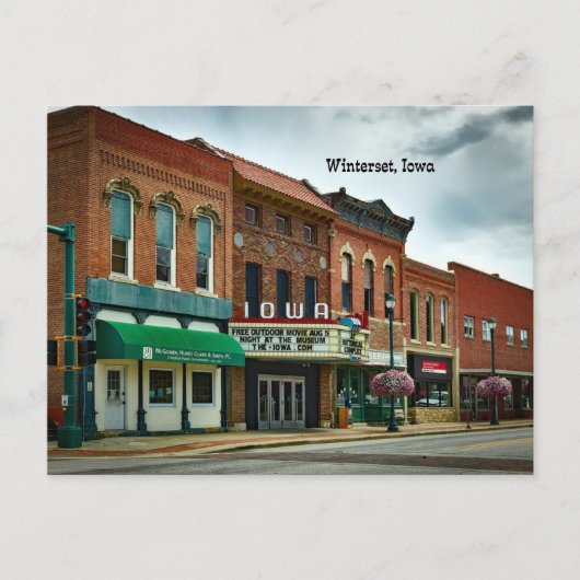 Carte Postale Winterset, Iowa (Devant)