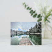 Carte Postale Wintertag am Crestasee in Flims Postkarte (Debout devant)