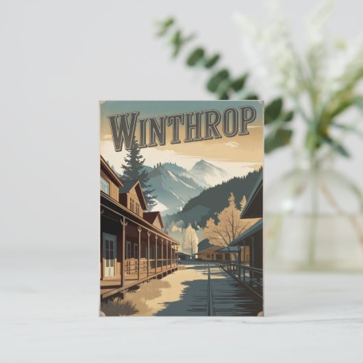 Carte Postale Winthrop Vintage (Debout devant)