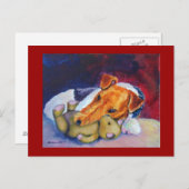 Carte postale Wire Fox Terrier (Devant / Derrière)