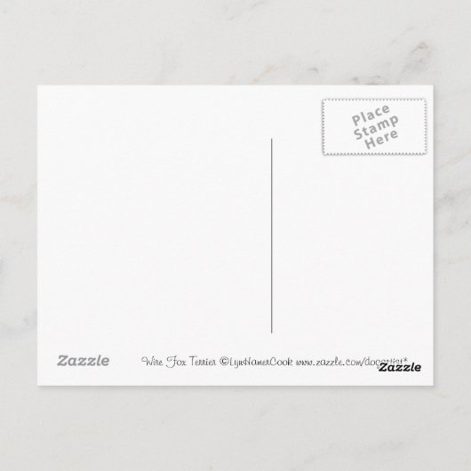 Carte postale Wire Fox Terrier (Dos)