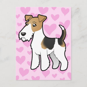 Carte Postale Wire Fox Terrier Love