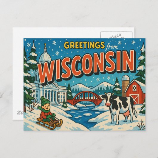 Carte postale WISCONSIN (Devant / Derrière)