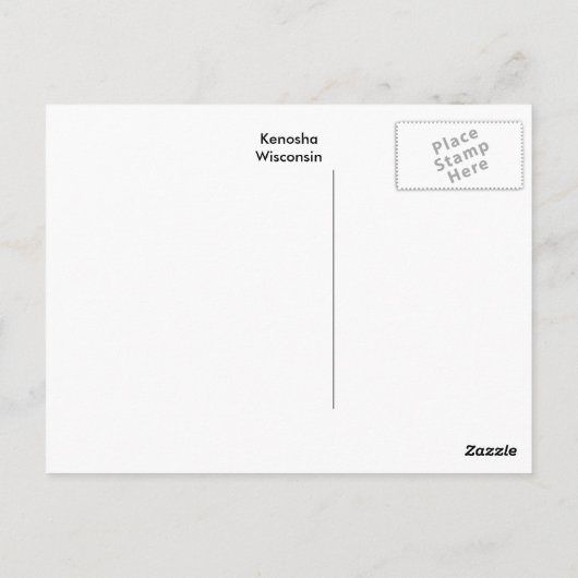 Carte postale Wisconsin (Dos)