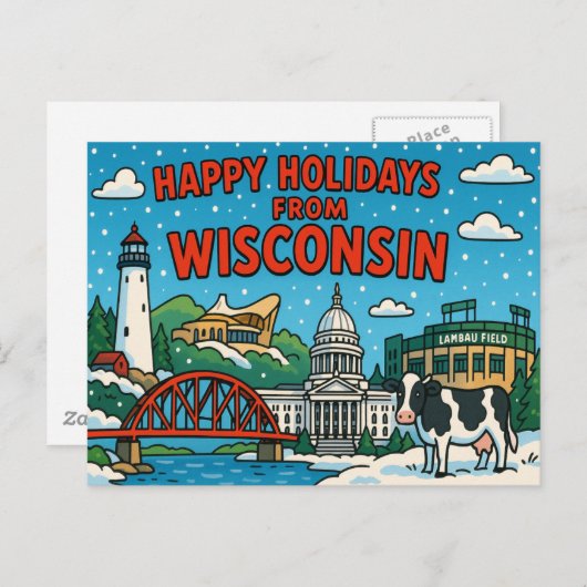 Carte postale WISCONSIN (Devant / Derrière)