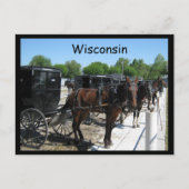 Carte Postale Wisconsin Amish (Devant)